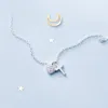 Chaînes femme coeur croix collier pour femmes sur le cou argent 925 chaîne colliers Simple pendentif filles mode bijoux quotidien