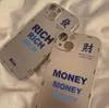 Neues Design bedruckte Hüllen Money Galvanik-Handyhülle für iPhone 14 Pro Max 13 12 11 Rich