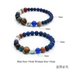 Charm Bracelets Universo Sistema Solar Mujeres Piedra Natural Ocho Planetas Hombres Amigos Regalo Para Él Su MY8 230424