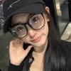 Sunglasses Korea Retro Big Glasses Frame Women Lovely Ins No Makeup Plain Men Eyewear Cute Decorative Computer