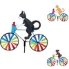 Nowate przedmioty Śliczne zwierzęta rowerowe rower wiatrowy dekoracja w dziedzinie i ogrodu Windmill Garden Lawn Decor296s