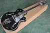 Black Falcon Jazz Electric Guitar G 6120 Semi Hollow Body Rosewood Fingerboard Korean Imperial Tuners Chrome Hardware