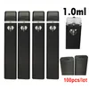 USA Stock 1.0 ml Vape Pen Disponibla e-cigarettskidor Keramiska spiral förångare vagnar tjock olja tom USB laddningsbar 280mAh batteridiamantfönster pennor Anpassad logotyp