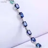 Sgarit Fashion Jewelry Sterling Sier 5x7mm TOPAZ Diamond Jewelery Custom Length Armband