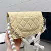 Designer Bags Women Crossbody bag Superior color pearl Shoulder Handbag Purse Leather Women Wallet Classic Chain Totes Cross Body bags