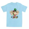 Men's T Shirts Men Women Shirt Summer LC Waikiki Singe Monkey Funny Cotton Short Sleeve O-Neck Large Size