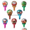 Feestdecoratie Ronde Kerst Ballonnen Stok Decoratie Hand Houd Folie Ballons Party Home Decor Kerstman Boom Merry Xmas Glob Oth7X