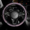 Lenkradabdeckungen Autoabdeckung mit Kristall-Strasssteinen Funkelnder Schutz Fahrzeug Auto Dekoration Kohlefaser