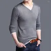 Men's Sweaters Top Sweater Brand Casual Knit Long Sleeve Male Men Pullover Slight Stretch Slim Fit Solid Color Daily Holiday
