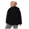 Outerwear Plus Size Long Sleeve Winter Elegant Coat Women Casual Fleece Fuzzy Faux Shearling Warm Female Big Tunic 5XL 6XL