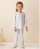 Pajamas Children Girl's Candy Colors Pajama Sets.Cute Toddler Kid's Round Neck Pyjamas Set Home Sleepwear Suit.Children's Clothing 231124