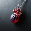 Чокеры BOEYCJR Ожерелье в форме сердца со стеклянными бусинами, модные украшения ручной работы, серебряная цепочка в форме сердца для женщин и мужчин 231124