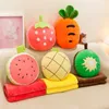 Blankets 3 in 1 Multifunction Fruit Plush Throw Pillow Blanket Warm Hand Cushion for Kids Adult Girls Sofa Bedding Cartoon Stuffed Gift 231124