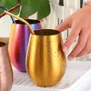 Mugs 500ml Stainless Steel Beer Gold Wine Tumbler Cups for Cocktail Coffe Cup Metal Drinking Mug Bar Drinkware Coffee 231123