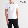 Designer T Shirt Womens Clothing Mens Design Button Short-sleeve Luxury Weight Cotton 210G Letter Print XS-2XL Wholesale Pairs Price 10% Off 644L