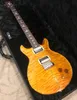 Benutzerdefinierte Santana ll Santana Yellow Quilt Maple Top Gitarre Reed Smith 24 Bünde China Made PRS E-Gitarren