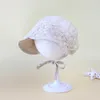 Czapki Summer Lace Flower Hat Princess Baby dziewczyna niemowlę miękka czapka czapka maluch słoneczne kapelusze