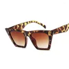 Lunettes de soleil femme Vintage femme mode oeil de chat luxe lunettes de soleil classique Shopping dame noir UV400