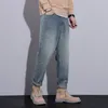 Men's Jeans Straight Fit Denim Pants 2023 Designer Casual Trousers Autumn Winter Long For Mens