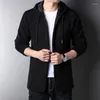 Men's Sweaters Sweater Men's Winter Knitting Cardigans In Long Fleece And Thick Warm Hooded Coat Korean Slim Trend Wear