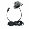 Mikrofoner Professionell typ C Mikrofon Clear Sound Mic Plug spelar Lapel Hög känslighet för intervjuer Voice Recording