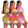 Work Dresses Sexy Knitted Sweater Skirt Set Women Short Sleeve Crop Top And Mini Package Hip Dress Bodycon Party Clubwear Suit Matching