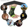 Ankle Support Adjustab Ank Support Compression Ank Brace Protector for Running Soccer Basketball Nylon Knitted Gym Bandage Ank Strap Q231124