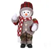 Christmas Toy Supplies Electric Music Christmas Snowman Doll 30cm Glowing Swing Snowman Christmas Gifts Toys Navidad Christmas Decoration for Home 231124