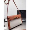 New Manhattan Cross Body Umhängetasche Manhattan Bag tragbares hohe Ysles -Kapazität Pappelholz Spleiß Französisches Netz Rot