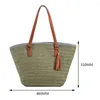 Evening Bags Summer Hand-Woven Handbags Paper Rope Tassels Weaving Underarm Bag Handmade Casual Simple Portable Elegant For Seaside Holiday