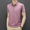 Men's Polos Luxury Short Sleeve Male Shirt Designer Lapel Tshirts Logo Top Grade Tops Lattice Men High-quality Pocket SummerMen's Men'sMen's
