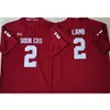 Men College Sooners Jerseys White Red 2 Ceedee Lamb Dorosły rozmiar amerykański piłka nożna noszenie zszywana koszulka miksowa zamówienie