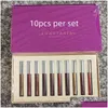 Lipgloss 12 stuks in 1 Ky Matte vloeibare lippenstiftkit Langdurige foundation Make-up Lipglossset Non-stick Cup Drop Delivery Health Beaut Dhvd6