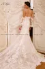 Wedding Dress Exquisite Lace Mermaid Dresses Sweetheart Neckline White Ivory Chapel Train Bridal Gown With Removable Sleeves