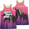 Basket Moive Vice City Rockstar Games Maglie Film Grand Theft Auto All Stitched Team Nero Blu Rosso College Pullover Retro Per Gli Appassionati Di Sport Traspirante Uomo Saldi