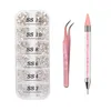 Conjunto de ferramentas para kits de arte na unha Conjunto 3D MultiPurse For para iniciantes portáteis Salon Home Salon Tweezers