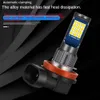 New Car Led Front Fog Lamp Bulb Super Bright H11 9006 881 H3 Two-Color Flash Fog Lamp Red Blue White Pink Green Yellow 3030 chip