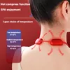 Appareils de soins du visage Masseur de cou portable Mini épaule cervicale suspendue pour le soulagement de la douleur EMS Pulse Compress Massage électrique 231123