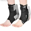 Supporto per caviglia 1 pezzo Compressione Ank Brace per donna Uomo Cinghie regolabili con protezioni protettive per basket Volyball Lacrosse Calcio Q231124