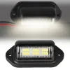 6 LED Araba Lisans Numarası Plaka Işığı Motosiklet SUV Kamyon Römork Van Tag Step Lamba Beyaz Ampuller Loser Ürünleri Letting Plaka Işık