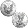 Annan heminredning American Eagle Silver Coin Non Magnetic Statue 1oz Silver Plated 40 MM Commemorative Decoration Non Currency Coll339L