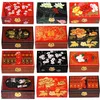 Sieradenzakken dubbele laag Chinese lakwerk opslagcase met slot houten dozen decoratieve set bruiloft geschenken