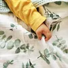 Koce urodzone kołdry pościel dziecięce pokrywa miękkie bawełniane waflowe koc wydrukowany odbiór