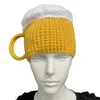 Berretti Ly Designed Europa e Stati Uniti vendono cappello con tazza di birra 3D invernale caldo da uomo in lana lavorata a maglia