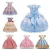 Girls Dresses Baby Birthday Vintage Princess Dress Embroidery Gown Vestidos Girl Wedding Kid Formal Occasion Gala 231124