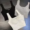 Canotte da donna Canottiere senza maniche lavorate a maglia per le donne Primavera Catena impiombata Colori solidi Femme Croset Crop Tops Canotte coreane di moda