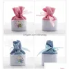 Party Favor 6X4X10Cm Cute Baby Boy Girl Dstring Pouch Candy Bags Gift Packaging Bag Shower Holder Za4421 Drop Delivery Home Garden F Dhs9P