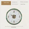 Orologi da parete Nordic Round Bronze Clock Modern Light Luxury Home Decor Soggiorno Cucina Movimento al quarzo muto Orologio da appendere