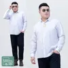 Camicie casual da uomo Camicia a maniche lunghe Modelli autunno e inverno Taglie forti Abbigliamento formale da lavoro Felpa allentata 7XL 8XL 9XL