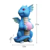 Christmas Decorations Cool Dragon Garden Statues Baby Figurines And Resin Purple Dinosaur Art Scale Sculpture Home Decor Desk Figures 231124